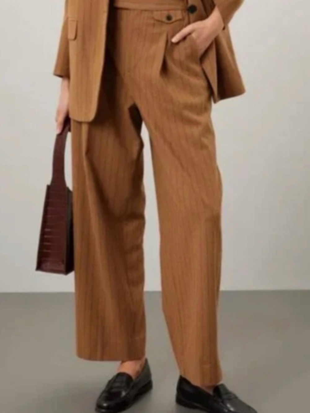 Madewell Rosedale Straight Leg Pant in Pinstripe